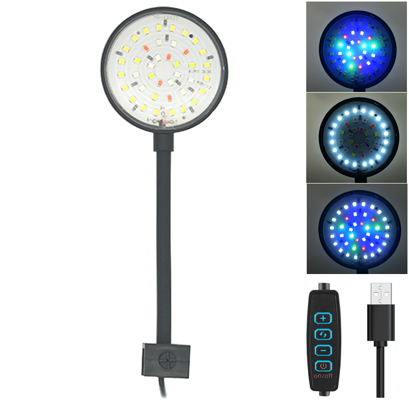 USB حوض السمك LED مصباح خزان ا - مراجعة Aquarium Marine Lights وسعره