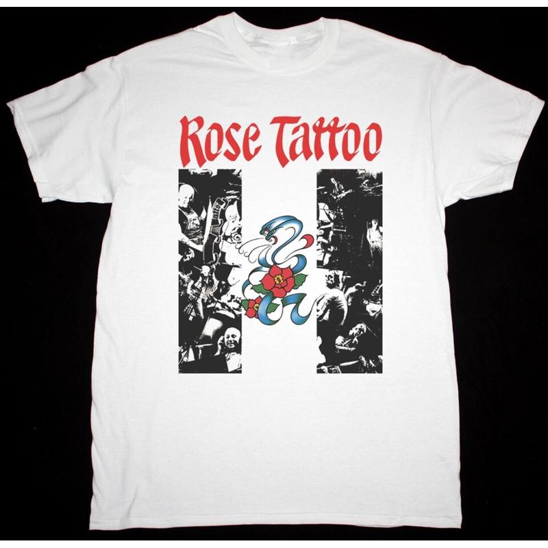 تي شيرت Vtg Rose Tattoo 1978 R - مراجعة Live Rock وسعره