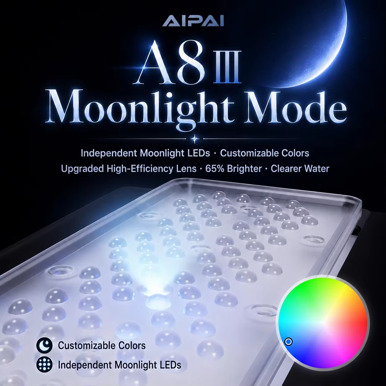 A8 Pro III Max 230 واط 8 قنوات - مراجعة Reef Lighting وسعره