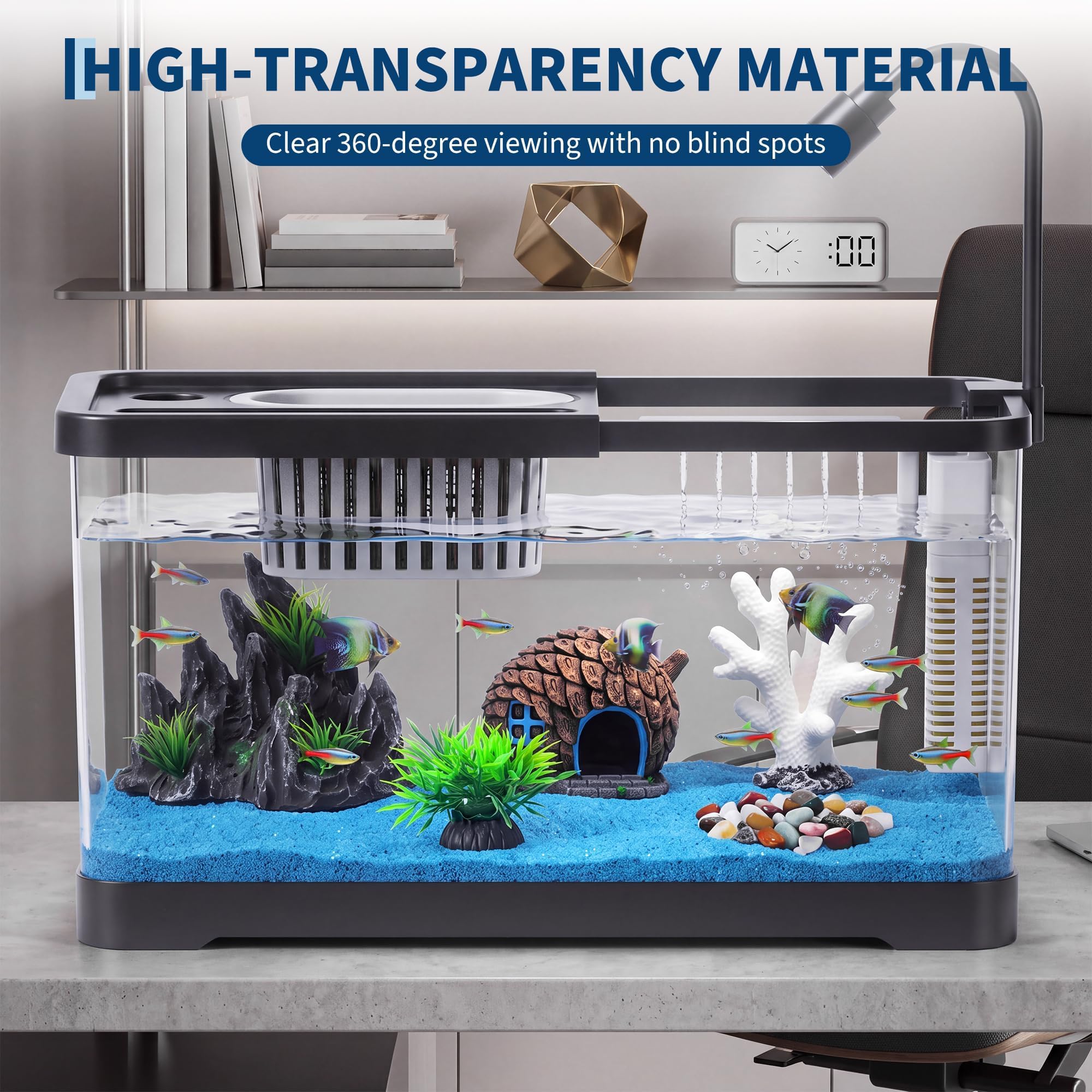 مجموعة بدء تربية الأسماك مع فل - مراجعة Reef Tank Filter وسعره