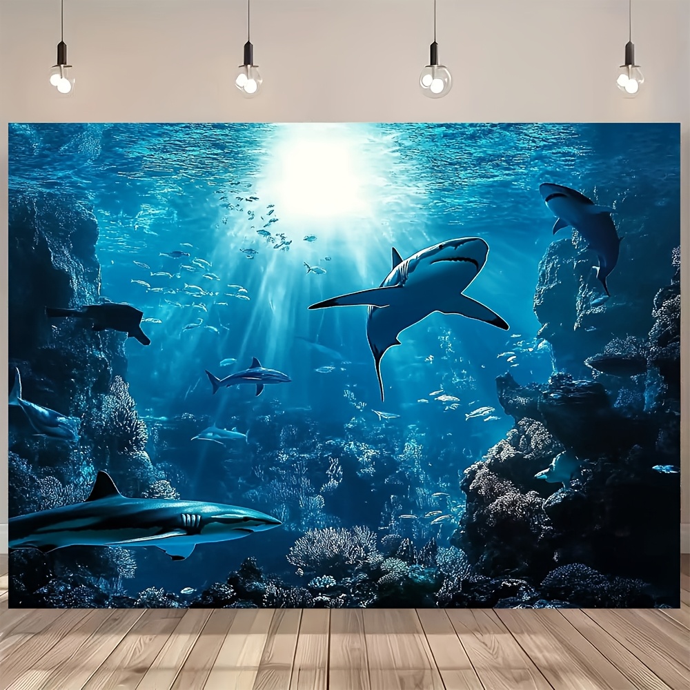 نسيج جداري مذهل لأسماك القرش ف - مراجعة Ocean Aquarium وسعره