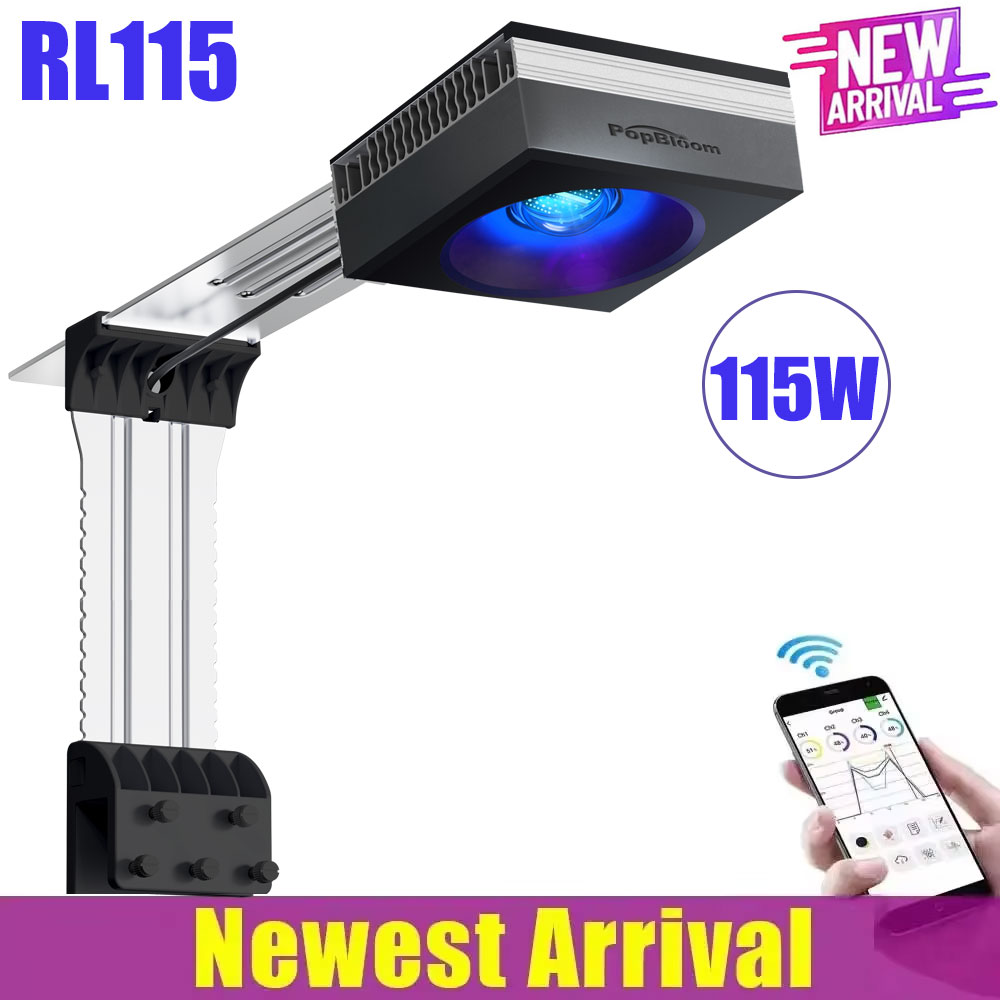 PopBloom WiFi حوض السمك مصباح  - مراجعة Reef Lighting وسعره